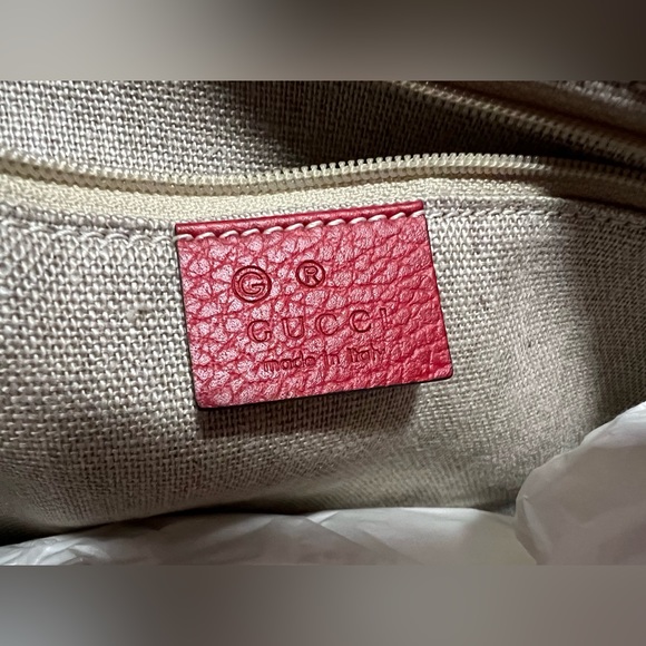 RARE Red Gucci Logo Monogram tote bag - Picture 5 of 10